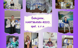Poďakovanie spoločnosti HARTMANN-RICO, spol.s.r.o.